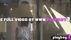 Whoa, big ass ebony teen Victoria strips naked and teases with her natural tits