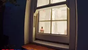 omg i cant stop watchin my curvy british neighbour drip wet in shower voyeur