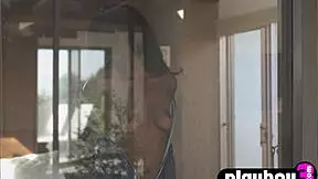 Whoa, big ass ebony teen Victoria strips naked and teases with her natural tits