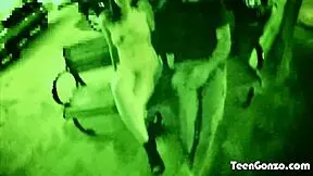 Naughty tattooed teen hunter paige gobbles cock hardcore outdoors missionary