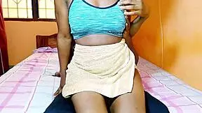 Ebony Stepdaughter Fucked Rough Doggystyle by Big Cock After Bath