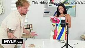 damn cute latina stepmom, you really let me blast cum all over that pretty face? 😍💦