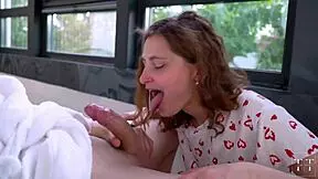 Isn't This Teen's Window Blowjob Too Tempting in 4K?