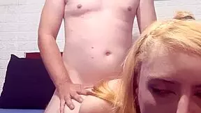 stepdaughter takes stepdad cock deep with fisting and throat fuck