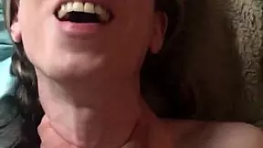 blonde pigtail milf wife sucks cock deep then bends over for pov doggystyle pounding and orgasm