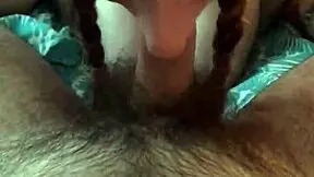 blonde pigtail milf wife sucks cock deep then bends over for pov doggystyle pounding and orgasm