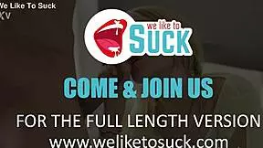 Karina Grand blonde gf fingers pussy licks cock pov then takes messy facial cumshot doggystyle