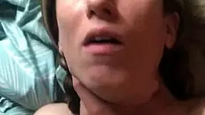 blonde pigtail milf wife sucks cock deep then bends over for pov doggystyle pounding and orgasm