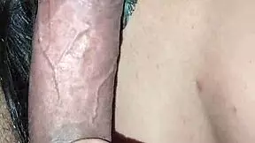 i sneaked off with my best friend to give her the sloppiest titjob blowjob on big cock pov