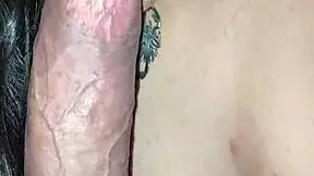 i sneaked off with my best friend to give her the sloppiest titjob blowjob on big cock pov