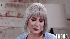 jessie saint and lulu chu ride the neighbor's cock in a wild taboo threesome car fuck