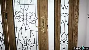 Cock Addict Brunette Teen Fucked Deep by Big Black Cock Lover's Monster Shaft and Natural Tits Bouncing