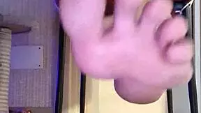 Dirty leggings slut fingers shaved pussy hard