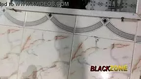 did helping stepmom soap her ebony ass lead to closeup fun?