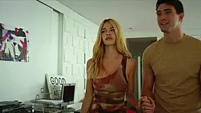 omg russian skinny babe in lingerie gets roughed up by muscular bodybuilder gangbang double penetration deepthroat massive facial cumshot and creampie!!