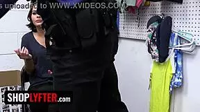 think rich nicole aria can bribe her way out of shoplifting with that fat ass creampie?