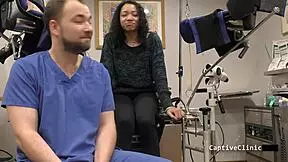 Yasmine Woods Spreads Shaved Pussy with Vibrator in Missionary