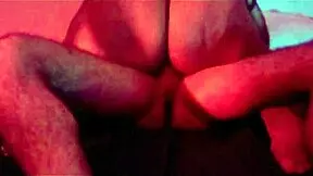 wanna watch this submissive latina babe take four cocks raw in a funky red-lit orgy?