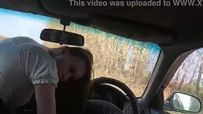 Stepbrother Fucks Stepsis Hard In Car Open Field Fuck!