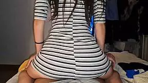 the manic latina schoolgirl prostitute rides her stepbro's monster cock to wild orgasm