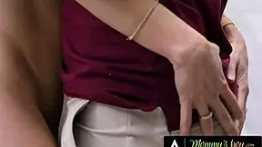 Milf Cory Chase Fingers and Sucks Teen Stepson's Big Pipe as Fake Plumber Mommy