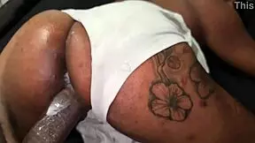 Stepsis' Skirt Hike Leads to Accidental Big Black Cock Stuffing!