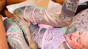 tattooed goth petite takes bbc anal deepthroat ass to mouth facial ride