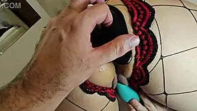 Halloween Devil Latina Bounces Huge Ass on Toy Till She Squirts