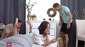 Ally's So Horny Petite 18+ Teen Craves Double Penetration Thrill