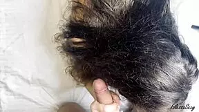 the cutie with juicy ass sucks big cock then gets doggystyle fucked cum on ass