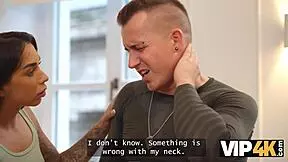 vip4k girlfriend's juicy shaved ass seduced and fucked by daddy friend