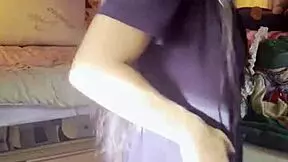 Watch my teasing strip then quick pussy play babe