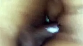 her pussy creampied deep with dripping cum orgasm
