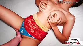 yo check big boobed thai hana getting fingered hard then pounded by monster cock