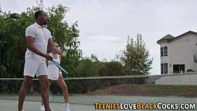 what if a tiny teen took every inch of that massive black rod deep inside?