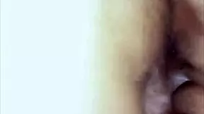 her pussy creampied deep with dripping cum orgasm