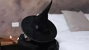 witch babe gets her wet pussy pounded hard on halloween stranger fucks tight 😈👻💦