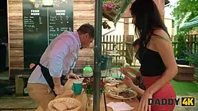 my heart raced as bfs stepdaddy gave latina rough doggystyle pounding with big cock outdoors cheating taboo