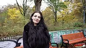 German Scout Picks Pink Bush Saggy Tits Alexa Throat Fuck Casting