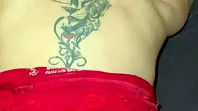 sexy tattooed stepsis blows him then bends over for doggystyle pounding