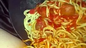 Crazy arabian slut girlfriend next door craves bbc food fetish pounding