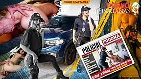 i can't stop thinking about that hot latina cop squirting on monster cock in her wet pussy and tight ass