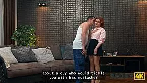 daddy4k redhead bitch wants ugly dude licking her shaved pussy 😈