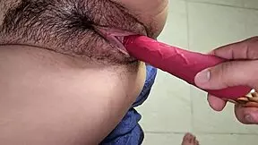 Latina babe moans as small cock fills her juicy hairy pussy