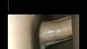 Petite ebony takes massive creampie in wet pussy