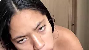 cute brunette craves bbc deepthroat from lover in amateur couple webcam