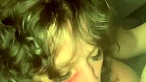 She sucks his dick then gets fucked publicly before swallowing cum