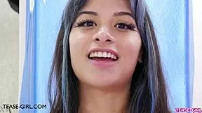 ever wondered how this brunette stunner lost her virginity to daddy?