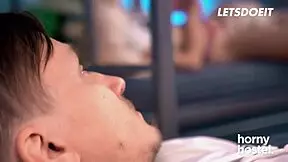 roommate rams big cock deep into aria logan's big ass in horny hostel dorm