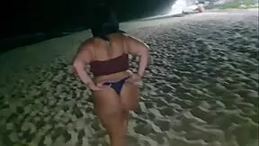 stumbled on this fat bbw with pierced nipples, took her somewhere empty for head and ass show